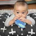 Premium Quality 2 Pack Nursing Pillow Covers by Mila Millie - Nordic Swiss Black & White Cross Unisex Design Slipcovers - 100% Cotton Hypoallergenic (Black & White)