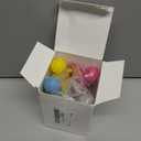 Hicarer 4 Pieces Tea Infuser for Loose Tea Cute Fine Mesh Tea Strainer Stainless Steel Tea Filter Ball Tea Diffuser Steeper for Teacups Teapots (Gray,Blue,Rose Red,Yellow)