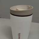 Owala SmoothSip Slider Insulated Stainless Steel Coffee Tumbler, Reusable Iced Coffee Cup, Hot Coffee Travel Mug, BPA Free 12 oz, Vanilla Bean