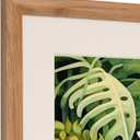 Natural Oak Wood 18x24 Inch Picture Frame - Matted for 16x20 Inch Photos, Posters or Prints, Large Gallery Wall Mounting Poster Frame