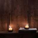 Wall Sconce Candle Holder Metal Hanging Wall Decorations for Home,Living Room, Bathroom, Dining Room, Set of 2Black