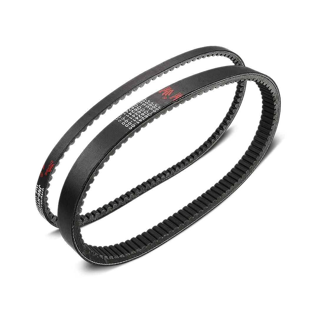 Golf Cart Drive Belt & Starter Generator Belt for Yamaha G2/G5/G8/G9/G11/G14/G16/G20/G22/G29 Gas Models J55-G6241-00, J55-H1173-00, Premium Replacement Belt for Golf Cart Accessories