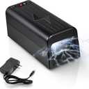 Electric Mouse Traps Zapper, High Voltage Instantly Kills No-Touch Electronic Rat Traps Indoor for Home, Living Rooms, Kitchens, Garages, Reusable Mice Trap Zapper for Rodent Chipmunks (1, Black)