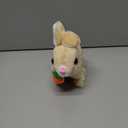 Realistic Bunny Toy,Interactive Hopping Rabbit Plush Toy, with Lifelike Movements, Walking, Sounds & Twitching Nose, Soft Stuffed Animal Easter Gift for Toddlers Kids (Brown)