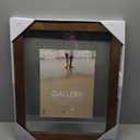 Malden Walnut Floating Glass Picture Frame, 16 x 20 in
