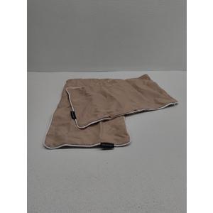 Phantoscope Pack of 2 Outdoor Waterproof Solid Throw Decorative Pillow Cover Decorative Square Outdoor Pillows Cushion Case Patio Pillows for Couch Tent Sunbrella, Light Coffee 12x20 inches 30x50 cm