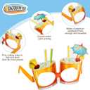 Vinsot 32 Pack Beach Pool Party Eyeglasses Decor Summer Luau Paper Glasses Bulk Hawaiian Sunglasses Frame Tropical Pool Props Photo Booth Props for Summer Beach Luau Party Favor Birthday Supply Decor
