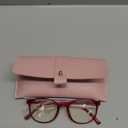 Miyya Blue Light Blocking Glasses Women, Fashion Round Transparent Anti Blue Light Glasses with Anti Eyestrain & UV Glare