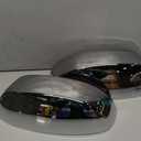 Chrome Side View Mirror Covers Caps Top Half Compatible with Chevrolet Silverado Tahoe Suburban Avalanche, GMC Sierra Yukon Cadillac Escalade 2007 2008 2009 2010 2011 2012 2013 2014