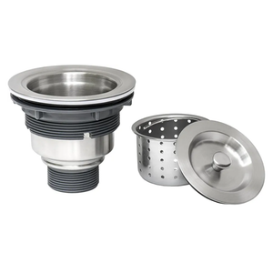 Ruvati Kitchen Sink Basket Strainer Drain Assembly - Stainless Steel - RVA1025