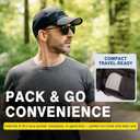 TOP-EX XL/XXL Mens Breathable Baseball Cap for Workouts, Running - Water Activated Cooling Fabric - Unstructured (White)