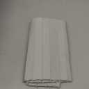 WARMDERN Light Grey Striped Pillow Covers Queen Pillow Cases Soft Microfiber Stripe Pillow Cases Set of 2 Boho Tufted Stripes Textured Pillowcase with Envelope Closure(Light Grey, Queen, 20x30 Inches)