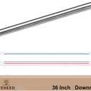 36 Inch Ceiling Fan Downrod, 1" Diameter Nickle Ceiling Fan Extension Rod (No Threads) with 5 x 18-AWG Wires,Universal Down Rods for Ceiling Fans,Easy Installation