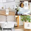 Funny Bathroom Hand Towels, This Bathroom is for Singing Humorous Quote Decorative Hand Towels for Bath Room Washroom Restroom, 16x24 Inch