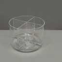 TIMVIEA 360° Spinning Drink Packet Organizer, Clear BPAFree Plastic 4Section Clear Storage for Coffee, Sugar & Drink Mixes | Stackable Kitchen & Pantry Container