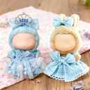 Pink Doll Clothes for 17cm (NO Doll)  Cute Dress Dolls Outfit Accessories for a Unique Dressed-Up Look  Fashion Kawaii Accessories Dress 1 C