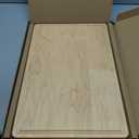 muso wood Maple Wood Cutting Board 18"x12" - 1" Thick, Wooden Kitchen Chopping Board with U-Shaped Juice Groove & Handle, Heavy Duty Cutting Board for Vegetables, Meat, Fruits