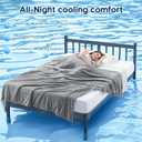 Cooling Blanket for Hot Sleepers & Night Sweats Cooling Comforter, Breathable Lightweight Double-Sided Summer Bedding, Breathable Soft All Season (Frosty Light Grey, Queen(90"x90"))