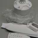 20.5'' Socket Fan Light with Memory Function, 5 Fan Speeds with Adjustable Light for Bedroom, Kitchen, Living Room, 8 Hours Timer, White (Remote need Paired before Use)