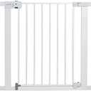 Safety 1st Easy Install Baby Gate for Doorways, Auto-Close Pressure-Mounted Magnetic Latch, Indoor Dog Gates, No Drilling, Fits 29"-38", White3 pack