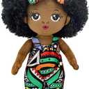 Black Baby Doll s Soft Doll, 12 Black Dolls African American Ba by Dol l Soft Baby Doll,Plush Doll s Girls Black Baby Dolls for Christmas
