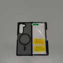 FNTCASE for Samsung Galaxy Z-Fold-6 Case: Strong Magnetic Military Grade Drop Protection Phone Cases with S Pen Holder Slot Matte Slim Built-in Screen Protector Cover Rugged Shockproof TPU (Black)