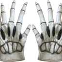 Latex Skeleton Gloves  Creepy Bone Hands for Halloween & Cosplay