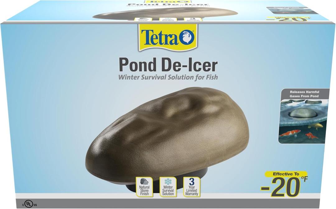 TetraPond De-Icer, Thermostatically Controlled Winter Survival Solution For Fish, UL Listed (300 Watt)