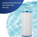 ZOTEE Spa Filter Replacement for Sundance Microclean Ultra Outer Filter 6473-165,Darlly 80803, Fit Inner Filter 6473-164, Series 880, Hot Springs Spa Filters, 80 Sq.Ft, 1 Pack