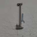 12 Inch Shower Head Extension Arm Brushed Nickel.Solid Brass Adjustable Shower Arm Extension. Lower Or Raise Any Rain Or Handheld Showerhead To Your Height & Angle  Universal Connection