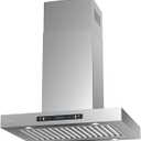 IKTCH Upgrated 30 inch Island Mount Range Hood, 900 CFM Ducted Range Hood with 4 Speed Fan, Stainless Steel with Gesture Sensing & Touch Control Making life Smarter IKIS02-30