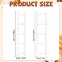 4 Sets Adhesive Coffee Capsule Holders, ABS Wall Mounted Coffee Pod Holders with Adhesive Strips and Extended Fixed Brackets Suitable for Storage & Displaying