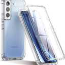 SURITCH for Samsung Galaxy S22 Clear Case 6.1" (Only), [Built-in Screen Protector] Full Body Protective Hard Shell+Soft TPU Phone Case for Samsung S22 -(Full Clear)