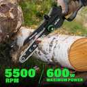 SOYUS 2-IN-1 Cordless Pole Saw & 8-Inch Mini Chainsaw for Tree Trimming, 21V Electric Pole Chainsaw with 2x 3.0Ah Batteries, Brushless Motor, Max Reach 15ft, Pole Saw for Thick Branch Cutting