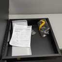 Black Decorative Medicine Cabinet Mirror, 20"x32" Recessed or Surface Mount Metal Irregular Medicine Cabinet for Bathroom, Elegant Curved Aesthetics Mirror with Storage, 2 Stable & Removable Shelves (Black-no Led - Left Open)