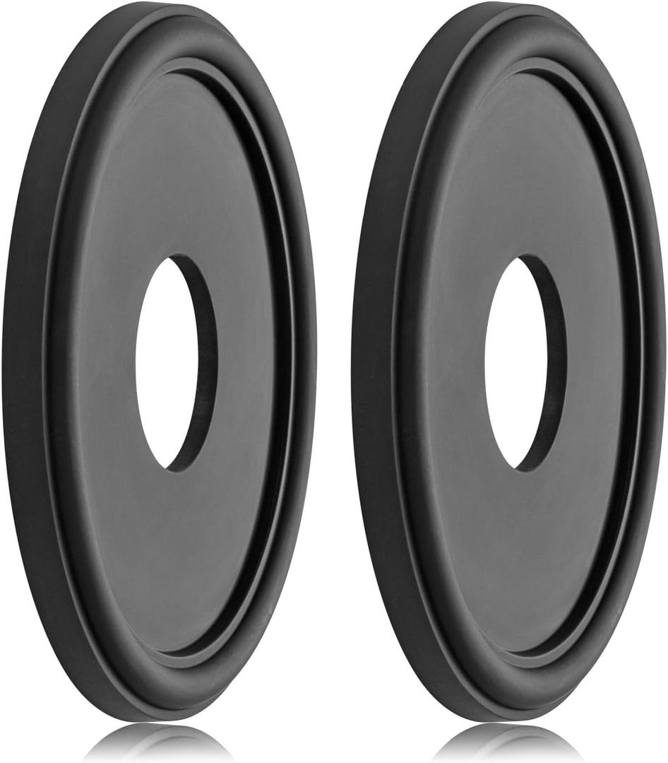 Molded PU Ceiling Medallion for Light Fixtures and Ceiling Fans, 13.1"OD x 4"ID x 1"P (Fits Canopies up to 10.25") Black