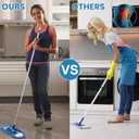 MAVRIZ Dust Mop for Hardwood Floor Washable Wet and Dry Mop with 58" Long Handle, 360 Rotating Microfiber Mop for Wood, Laminate, Tile Floor