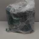 XLHOMO Small Bathroom Trash Can with Press Type Lid, Toilet Brush and Holder Set, Slim Dark Green Bathroom Garbage Can, Slim Narrow Trash Bin 2.6 Gallon Garbage Bin, 75Counts Trash Bags