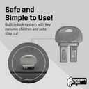 Exterminators Choice Mouse Bait Station Kit - Heavy-Duty Indoor & Outdoor Use - Bait Stations for Yard - Secure Key-Lock Design - Pack of 6, 1 Key, Black, 4.75in x 3.5in x 1.25in