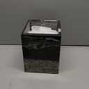 Marble Trash Can, Elegant Luxury Black Waste Basket with White Texture, Durable Smooth Garbage Container, One of Marble Bath Accessories for Bathroom, Home Office, Bedroom, Living Room, Toilet