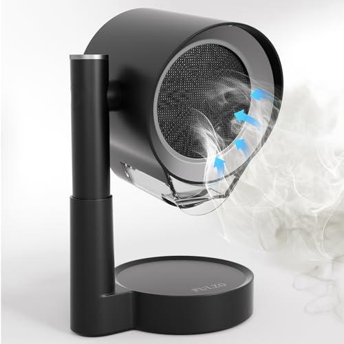 Portable Range Hood, Portable Kitchen Exhaust Fan with 3 Speeds, Desktop Range Hood with Telescoping Height, Low Noise, Large-Caliber Aluminum Filter &Oil Cup for Indoor BBQ/Hot Pot/RV