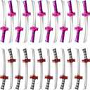 Pack of 24 Inflatable Ninja Swords Inflatable Sword Samurai Katana Blow Up Swords for Girls Boys Birthday Theme Ninja Party Favors (Color Style 1)