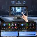 Podofo Portable Car Stereo Wireless Carplay Android Auto,7 Inch Touch Screen Car Radio with Bluetooth Hands-Free/Mirror Link/Maps Navigation/Voice Control/TF Card/AUX,for Cars, Trucks, SUVs