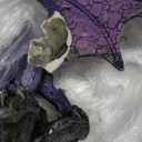 Pacific Giftware Large Winged Purple Dragon with LED Light Purple Crystal Rock 18" h