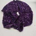 48 Inch Purple Sequin Christmas Tree SkirtLarge Xmas Tree Skirts Round Tree Base Skirt for Christmas Tree Decorations for Happy New Year Christmas Party Holiday Birthday