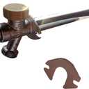 XFITTING Anti-Siphon Frost Free Sillcock 10 inch, 1/2 inch Pex x 3/4 inch GHT Valves, Pex B Crimp Version Sillcock, 1 Piece