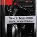 Panasonic Comfort Fit Headset for TCA Series Cordless Landline Phones, Foldable Headset with Flexible Noise-Cancelling Microphone and Volume Control, 2.5 mm Plug, Grey/Silver KX-TCA430