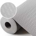 Light Gray Shelf Liners for Kitchen Cabinets Refrigerator Liners Waterproof & Oil-Proof Kitchen Cupboard Liner Drawer Mats EVA Material Non Adhesive Fridge Liner for Shelves 11.8 x 59 Inches