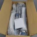 Sliding Shower Chair Tub Transfer Bench with Swivel Seat, Shower Bench for Elderly and Disabled, with Security Belt, 360 Rotation, Slides and Rotates, Adjustable,one Touch Slide Button, Dark Blue