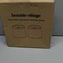 Lampshades Set of 2, Blue Lamp shades for Table Lamps, Floor Lamps, 11.6" Top x 12.6" Bottom x 9.8" High, Fabric Drum Lampshade(Spider Fitter), Modern Lamp shades Replacement, Assembly Required